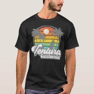 Vintage Ventura Beach California CA Surfing Retro T Shirt