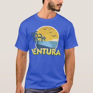 Vintage Ventura Beach California Surfing 70S Desig T Shirt