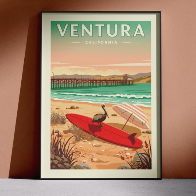 Vintage Ventura Kalifornien Poster (Skapare uppladdad)