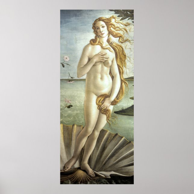 Vintage Venus födelse av Sandro Botticelli Poster (Framsidan)