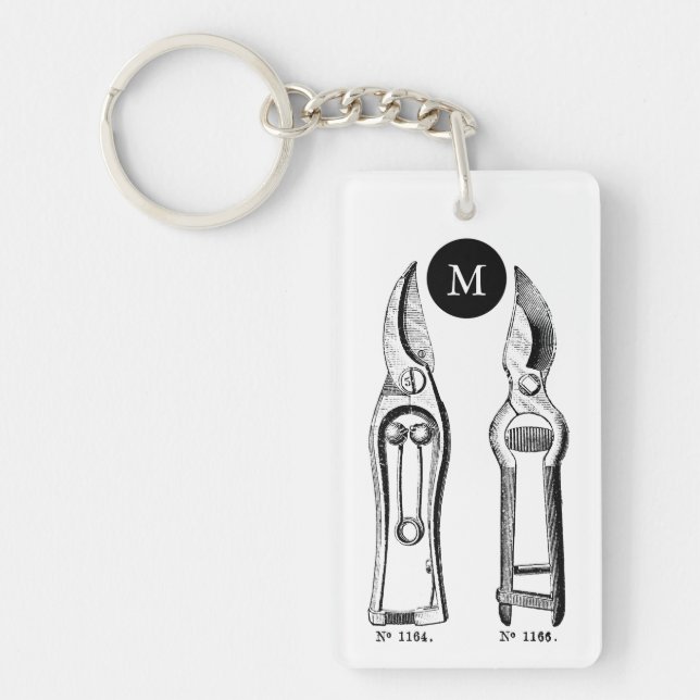 VINTAGE  Verktyg Pruners Monogram-företag (Framsidan)