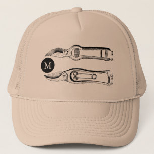 VINTAGE  Verktyg Pruners Monogram T Hat Keps