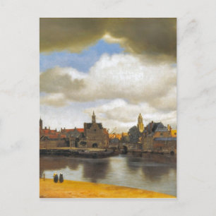 Vintage Vermeer, beskådar av Delft Vykort