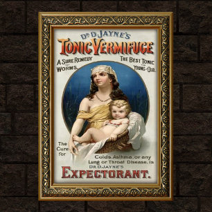 Vintage Vermifuge Medicinreklam Poster