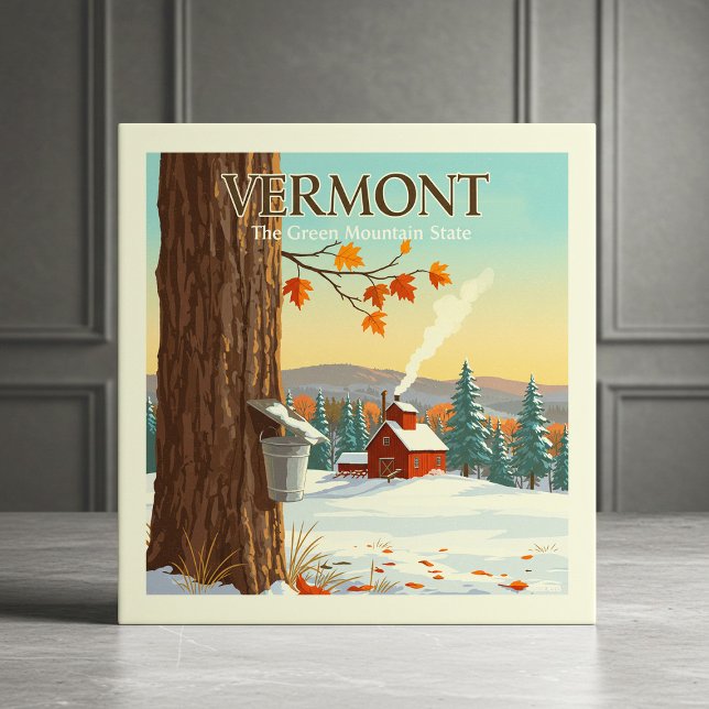 Vintage Vermont Kakelplatta (Skapare uppladdad)