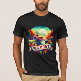 Vintage Vermont Map T-Shir – Retro  Retro us state T Shirt