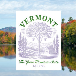 Vintage Vermont Maple Sugar Shack Vykort