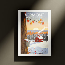 Vintage Vermont Vykort