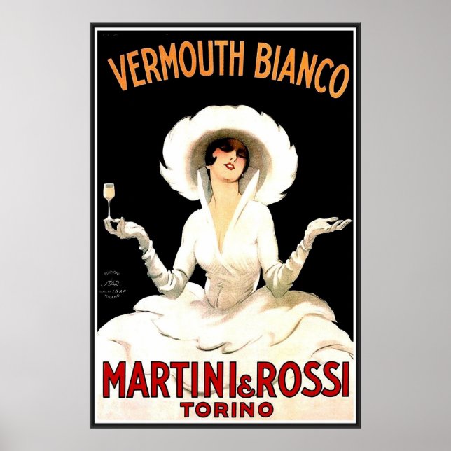 Vintage Vermouth Bianco poster (Framsidan)