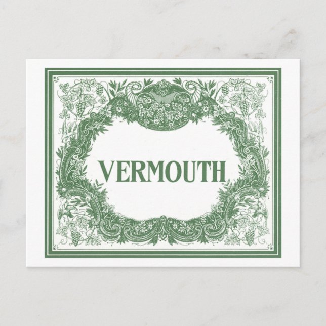 Vintage Vermouth Vykort (Framsida)