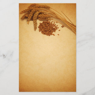 Vintage Vete Maj, höstvete, magasin Brevpapper