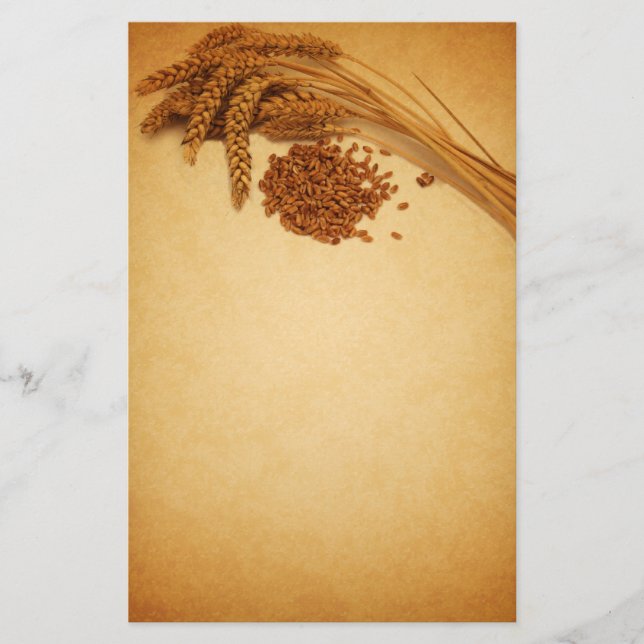 Vintage Vete Maj, höstvete, magasin Brevpapper (Framsida)