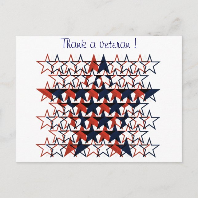 Vintage Veterans dag - Vykort (Framsida)