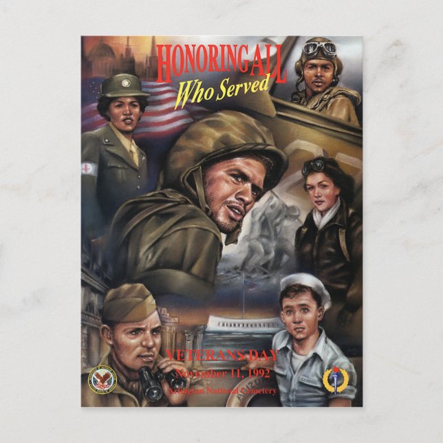 Vintage Veterans-dagen 1992 - Vykort (Framsida)