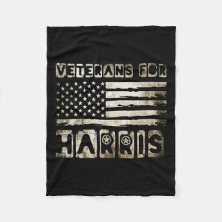 Vintage Veterans for Harris 2024 Military Vets Kam Fleecefilt