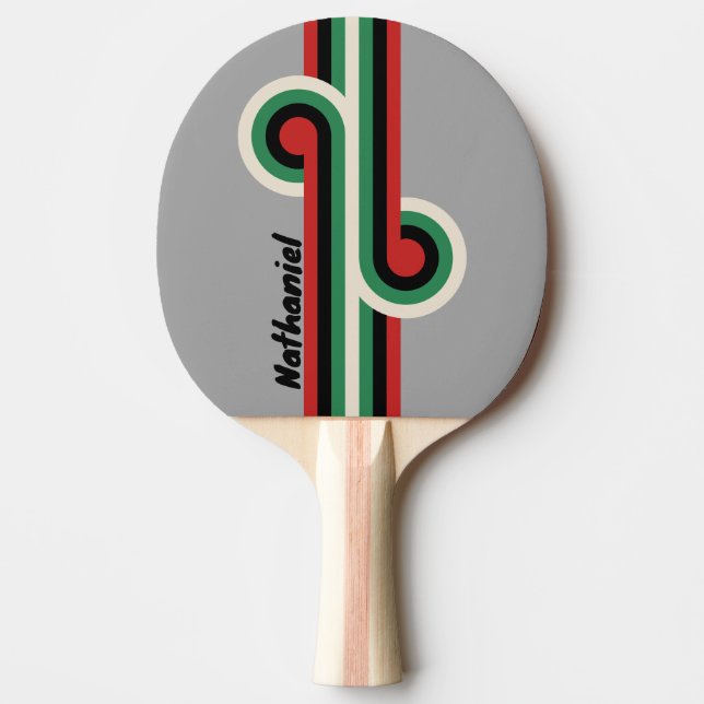 Vintage VHS Grå Slinga med Namn Pingisracket (Framsidan)