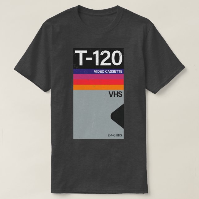 Vintage VHS-videokassett T Shirt (Design framsida)