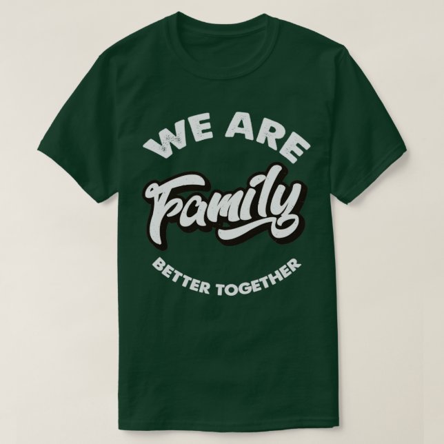 Vintage Vi är familjetext T Shirt (Design framsida)