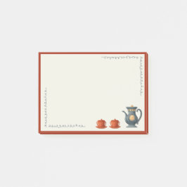 Vintage Vibe Tea Set Post-it Block