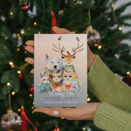 Vintage Vibe Winter Wonderland julkort Inbjudningar