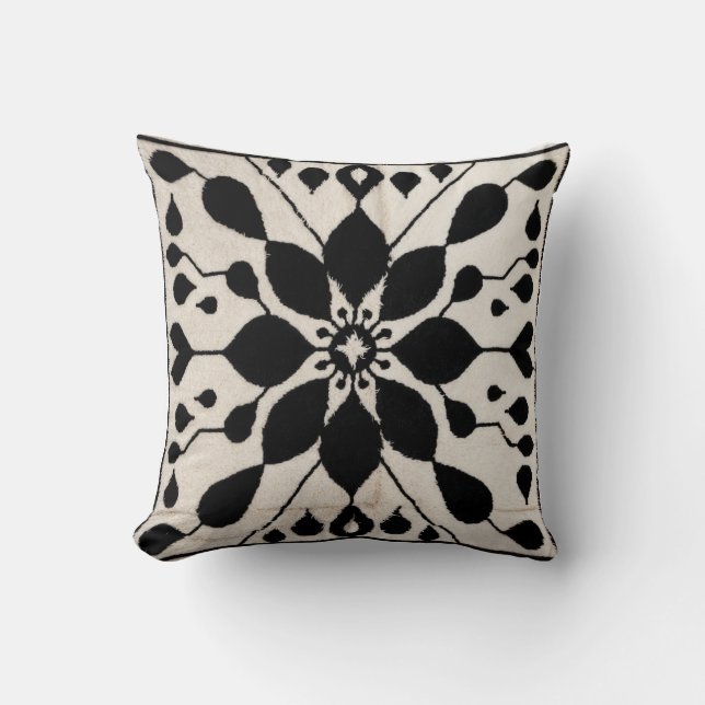 Vintage Vibes: Black and White Kilim Cushions Kudde (Framsida)
