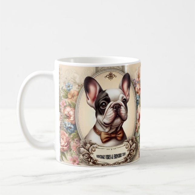 Vintage Vibes & Frenchie Ties Kaffemugg (Vänster)