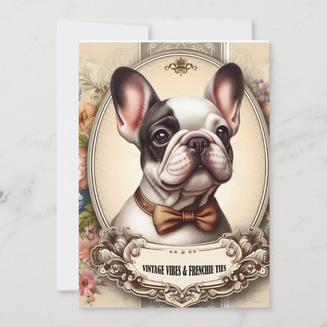 Vintage Vibes & Frenchie Ties Spara Datumet (Framsida)