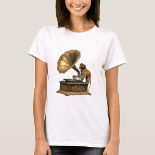 Vintage Vibes: Monkey DJ med Gramophone T Shirt