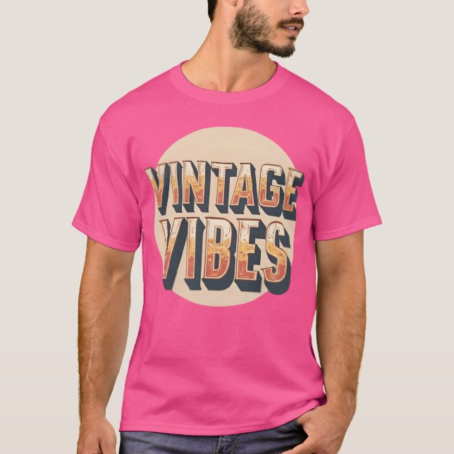 Vintage Vibes Retro 70s Aestheticee gift T Shirt (Framsida)
