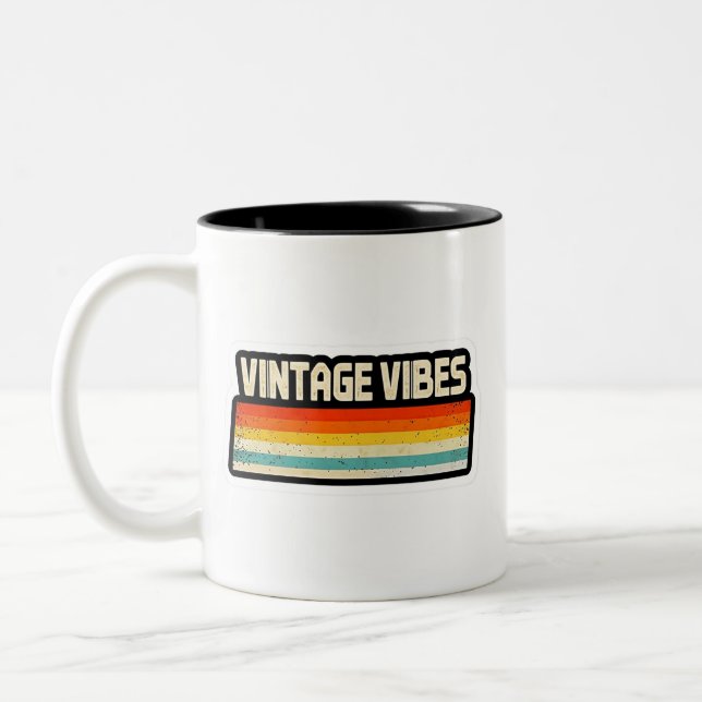 Vintage Vibes Två-Tonad Mugg (Vänster)