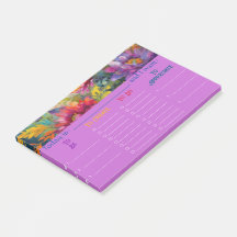 Vintage Vibrant Blommigt Painting Daily Planner