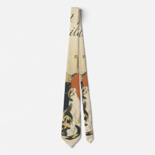 Vintage Victoria Art Nouveau, Flicka med mjölkkatt Slips