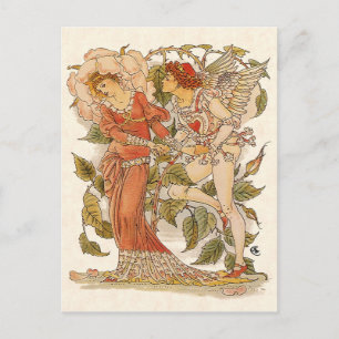 Vintage Victorian Art, Ro av Walter Crane Vykort