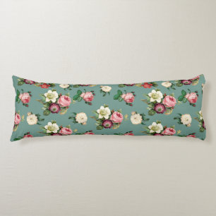 Vintage Victorian Blommönster Home Bedding Kroppskudde