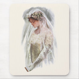 Vintage Victorian Bride med Bible Harrison Fisher Musmatta