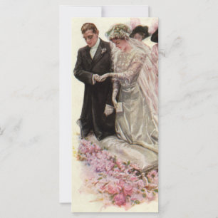 Vintage Victorian Bröllop Ceremony Bride and Groom