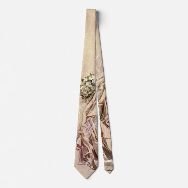 Vintage Victorian brud, antika bröllopsporträtt Slips (Framsida)