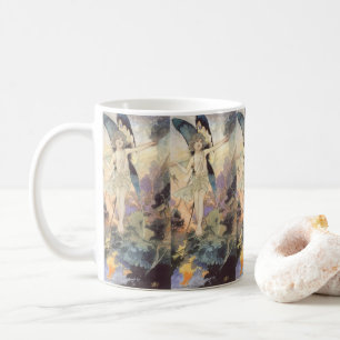 Vintage Victorian Butterfly Fairy av Robinson Kaffemugg