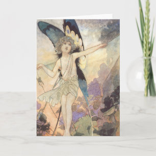 Vintage Victorian Butterfly Fairy av Robinson Kort