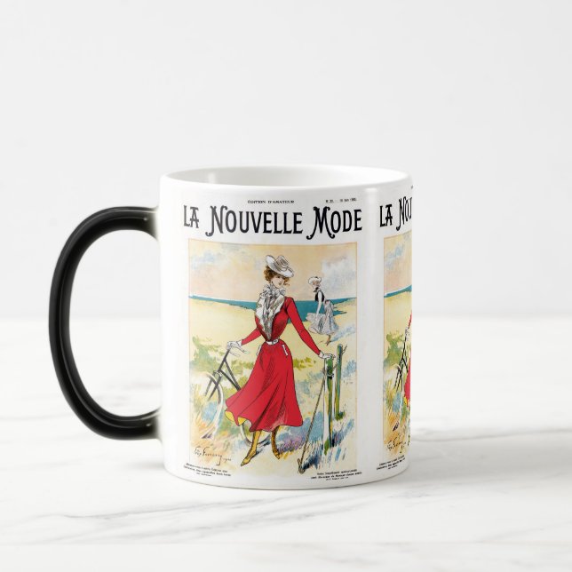 Vintage Victorian Classic Women Magisk Mugg (Vänster)