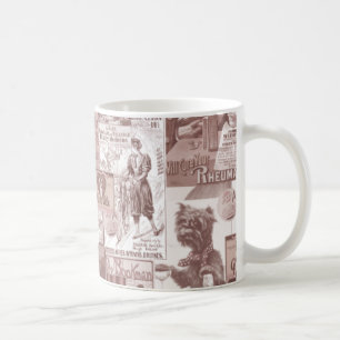 Vintage Victorian Collage Kaffemugg