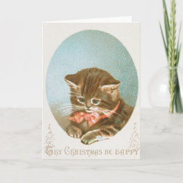 Vintage Victorian Coquette-julklapp Kort