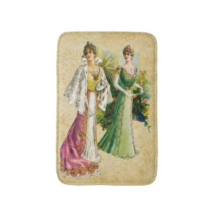 Vintage Victorian Dam Mode Bath Mat Badrumsmatta
