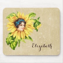 Vintage Victorian Dam sommarsolrosa med Namn