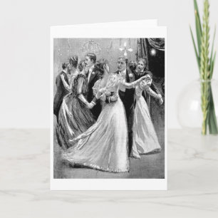 Vintage Victorian - Dancing at the Boll. Kort