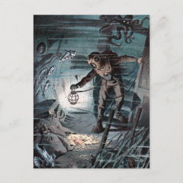 Vintage Victorian Diver Vykort