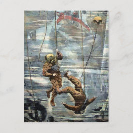 Vintage Victorian Divers Vykort