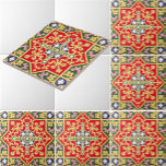 Vintage Victorian Era 1870 Mönster Kakelplatta<br><div class="desc">Det här är ett digitalt utökat tryck av Viktoriansk tidsepok mönster som härletts från en antika 1870-publikation. Du kan anpassa bakgrunden till färg.</div>