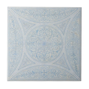 Vintage Victorian Era Filigree Mönster Kakelplatta
