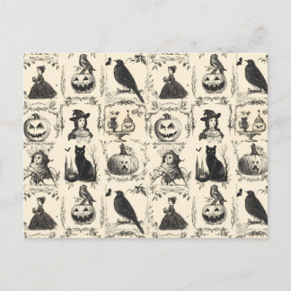 Vintage Victorian Era Halloween Vykort